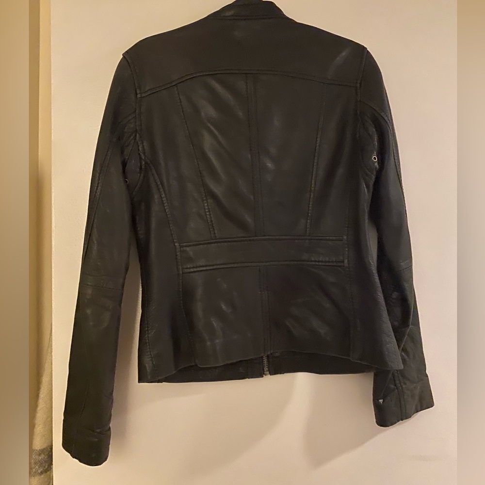 Michael Kors black leather jacket - Picture 4 of 4
